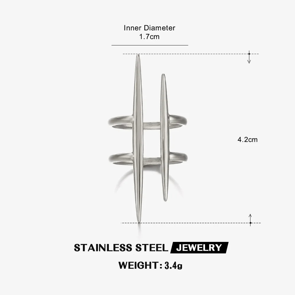 18K Stainless Steel Rings for Women Vintage Gold Color Never Fade Luxury Classic Rings Wedding Couple Rings Party Jewelry Gifts