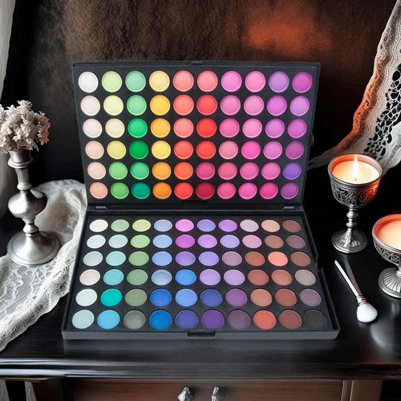 120 Color Eyeshadow Palette Glitter Matte Shimmer Finishes Eye shadow Palette Colorful High Pigment Eyes Makeup Palette for Part